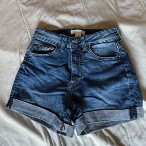 H&M high waisted dark blue shorts size 4